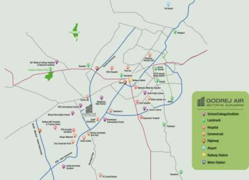 Godrej Air location plan